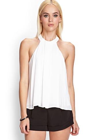 Forever21 Pleated Halter Top