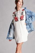 Forever21 Floral Applique Tunic