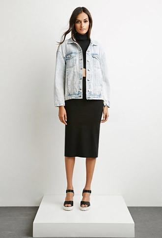 Forever21 The Fifth Label Midnight Moon Denim Jacket