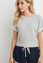 Forever21 Cuffed French Terry Pullover