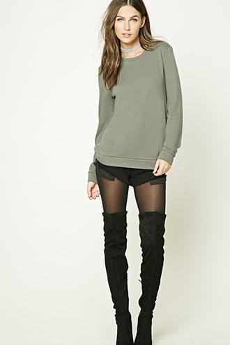 Forever21 Women's  French Terry Sweatshirt