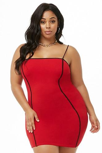 Forever21 Plus Size Contrast Trim Cami Dress