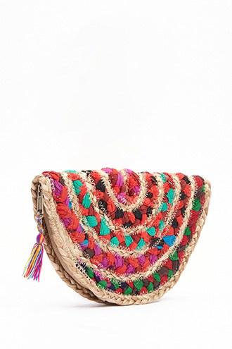 Forever21 Multi-colored Crescent Clutch