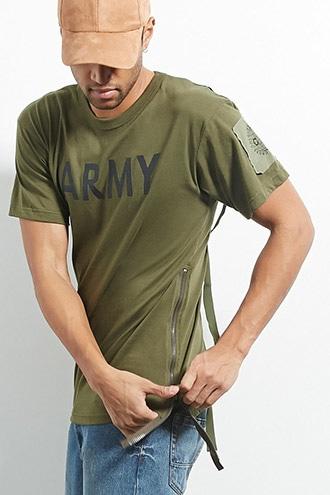 Forever21 Cross Colours Army Graphic Tee