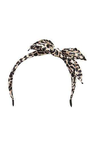 Forever21 Leopard Print Bow Headband