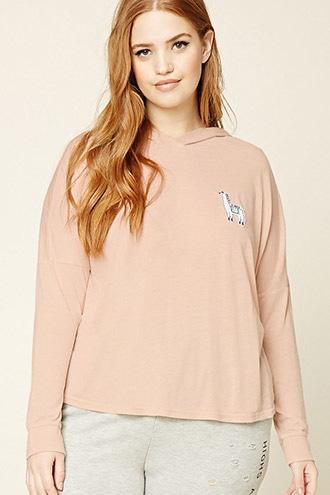 Forever21 Plus Size Llama Patch Top