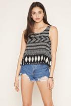 Forever21 Tribal Print V-back Top