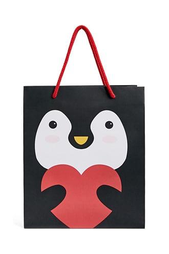 Forever21 Penguin Graphic Gift Bag