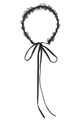 Forever21 Ruffle Velvet Choker