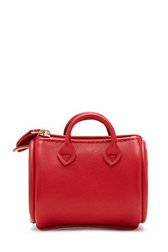 Forever21 Red Faux Leather Handbag Coin Purse