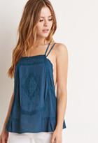 Forever21 Embroidered Y-back Cami