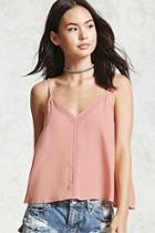 Forever21 Sheer Mesh-panel Cami