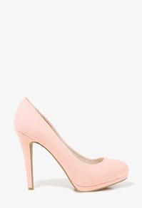 Forever21 Faux Suede Platform Pumps