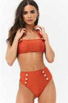Forever21 High-waist Button Bikini Bottoms