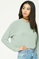 Forever21 Boxy Raw-cut Top