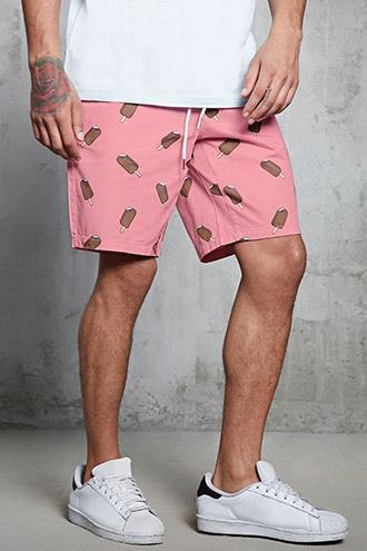 Forever21 Popsicle Print Woven Shorts