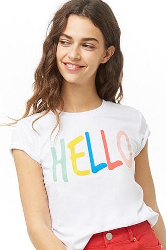 Forever21 Hello Graphic Tee