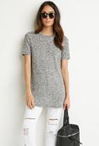 Forever21 Ribbed Knit Marled Tee