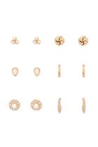 Forever21 Faux Pearl Knotted Stud Set