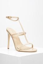Forever21 Faux Leather T-strap Stiletto Sandals