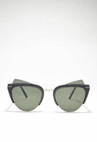 Forever21 Spitfire Chelsea Mod Sunglasses (black)