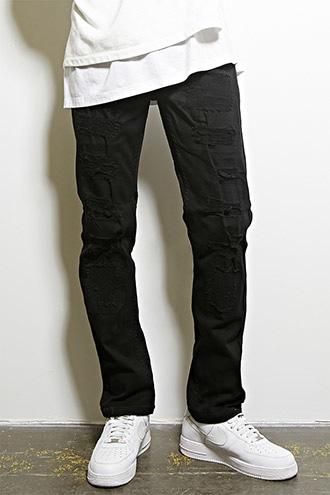 21 Men Men's  Victorious Distressed Jeans