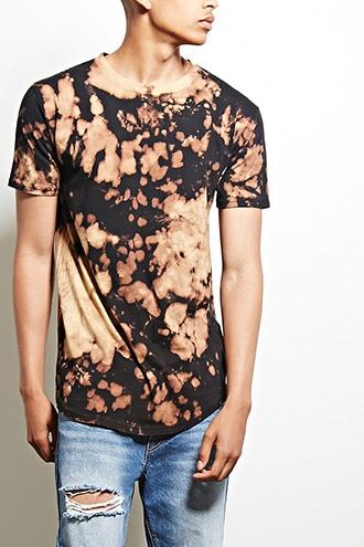 21 Men Men's  Entity Bleach Dye Tee