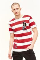 Forever21 Bkys Striped Graphic Tee