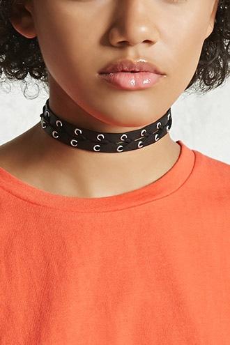 Forever21 Strappy Faux Leather Choker
