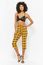 Forever21 Plaid Flannel Paperbag Pants