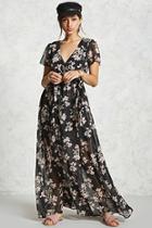 Forever21 Floral Wrap Maxi Dress