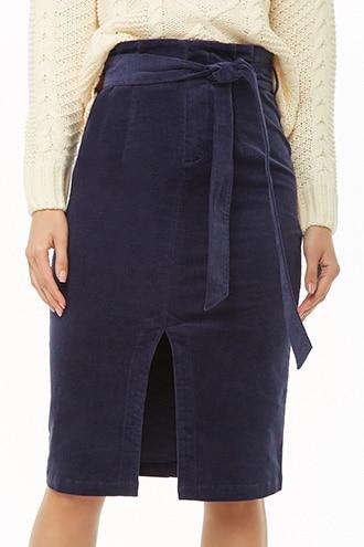 Forever21 Corduroy Paperbag Skirt