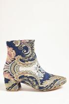 Forever21 Yoki Floral Ankle Boots