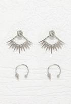 Forever21 Spiky Ear Jacket Set (silver/clear)