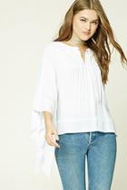 Forever21 Crochet-trim Batwing Top