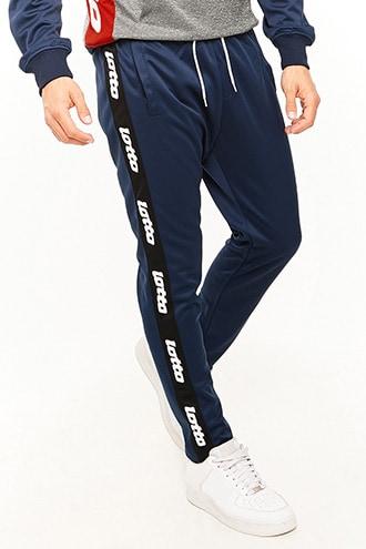 Forever21 Lotto Logo Stripe Track Pants