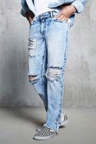Forever21 Distressed Cloud Wash Jeans