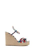 Forever21 Floral Bow-front Espadrille Wedges