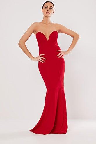 Forever21 Missguided Strapless Mermaid Gown