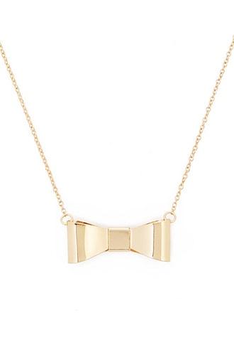 Forever21 Bow Pendant Necklace