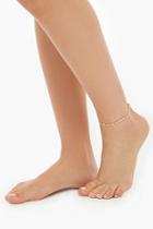 Forever21 Rhinestone Chain-link Anklet