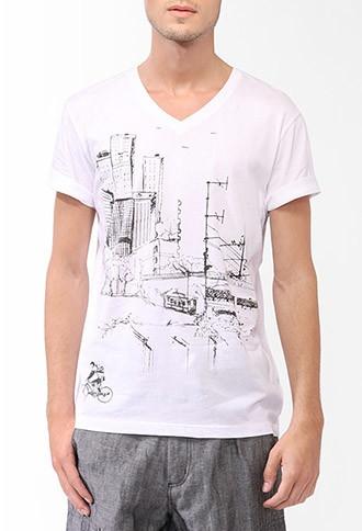 21 Men City Sketch Tee