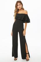Forever21 Tiered Flounce One-shoulder Jumpsuit