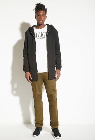 21 Men Intd Longline Hoodie