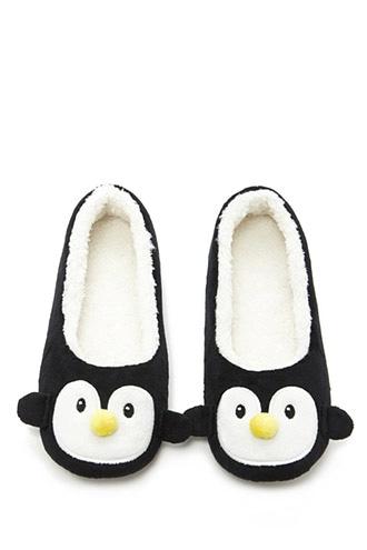 Forever21 Women's  Penguin House Slippers