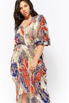 Forever21 Plus Size Baroque Chain Print Dress
