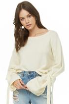 Forever21 Ribbed Self-tie Sweater