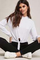 Forever21 Active Tie-front Top