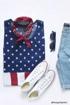 Forever21 American Flag Print Tank Top