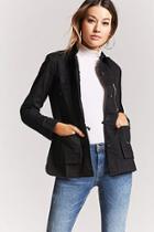 Forever21 Horn-button Cargo Jacket